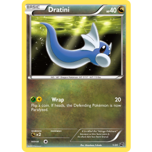 Rare Holo Dratini 1/20 Pokemon TCG Black & White Dragon Vault