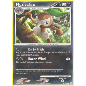 Nuzleaf 57/130 Pokemon TCG Diamond & Pearl Diamond & Pearl