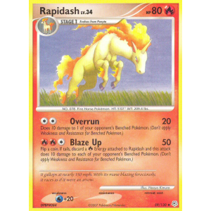 Rapidash 59/130 Pokemon TCG Diamond & Pearl Diamond & Pearl