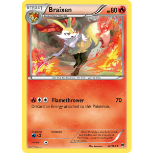 Braixen 26/162 Pokemon TCG XY BREAKthrough