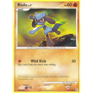 Riolu 61/130 Pokemon TCG Diamond & Pearl Diamond & Pearl