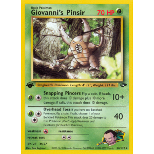 Giovanni's Pinsir 24/132 Pokemon TCG Gym Gym Challenge