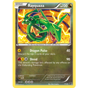 Rare Holo Rayquaza 11/20 Pokemon TCG Black & White Dragon Vault