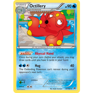 Rare Holo Octillery 33/162 Pokemon TCG XY BREAKthrough