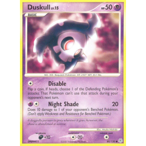 Duskull 80/130 Pokemon TCG Diamond & Pearl Diamond & Pearl