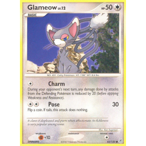 Glameow 83/130 Pokemon TCG Diamond & Pearl Diamond & Pearl