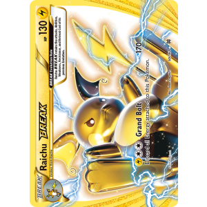 Rare BREAK Raichu BREAK 50/162 Pokemon TCG XY BREAKthrough