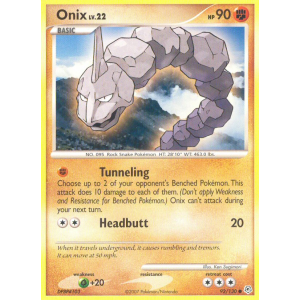 Onix 92/130 Pokemon TCG Diamond & Pearl Diamond & Pearl