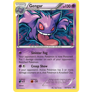 Rare Holo Gengar 60/162 Pokemon TCG XY BREAKthrough