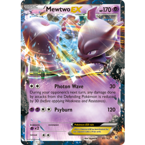 Rare Holo EX Mewtwo-EX 61/162 Pokemon TCG XY BREAKthrough