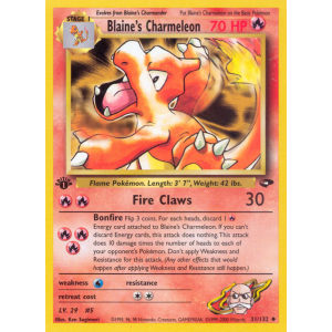 Blaine's Charmeleon 31/132 Pokemon TCG Gym Gym Challenge