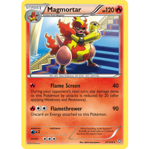 Magmortar 21/124 Pokemon TCG Black & White Dragons Exalted