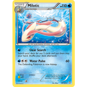 Rare Holo Milotic 28/124 Pokemon TCG Black & White Dragons Exalted