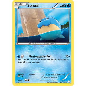 Spheal 29/124 Pokemon TCG Black & White Dragons Exalted