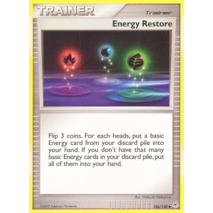 Energy Restore 106/130 Pokemon TCG Diamond & Pearl Diamond & Pearl