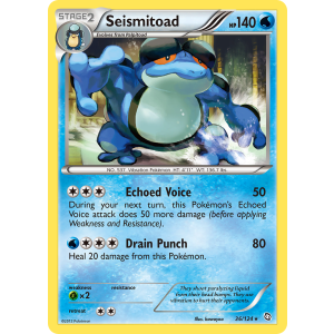 Seismitoad 36/124 Pokemon TCG Black & White Dragons Exalted