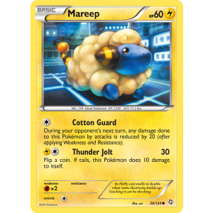 Mareep 38/124 Pokemon TCG Black & White Dragons Exalted