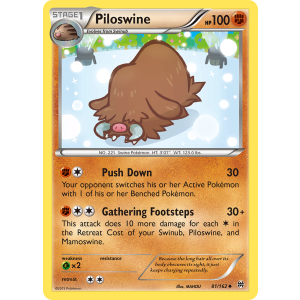 Piloswine 81/162 Pokemon TCG XY BREAKthrough