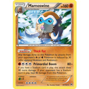 Rare Holo Mamoswine 82/162 Pokemon TCG XY BREAKthrough