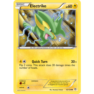 Electrike 42/124 Pokemon TCG Black & White Dragons Exalted