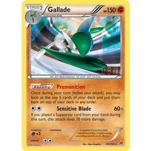 Rare Holo Gallade 84/162 Pokemon TCG XY BREAKthrough