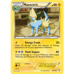 Manectric 43/124 Pokemon TCG Black & White Dragons Exalted