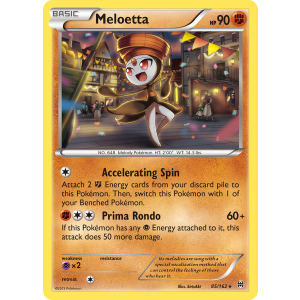 Rare Holo Meloetta 85/162 Pokemon TCG XY BREAKthrough