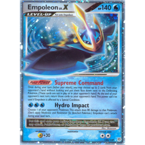 Rare Holo LV.X Empoleon LV.X 120/130 Pokemon TCG Diamond & Pearl Diamond & Pearl