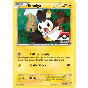 Emolga 45/124 Pokemon TCG Black & White Dragons Exalted