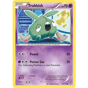 Trubbish 53/124 Pokemon TCG Black & White Dragons Exalted