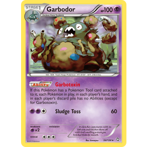 Rare Holo Garbodor 54/124 Pokemon TCG Black & White Dragons Exalted