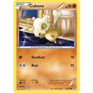 Cubone 60/124 Pokemon TCG Black & White Dragons Exalted