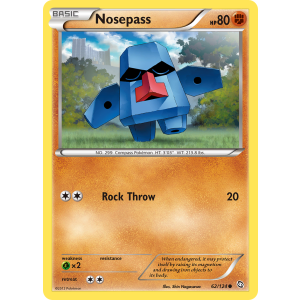 Nosepass 62/124 Pokemon TCG Black & White Dragons Exalted