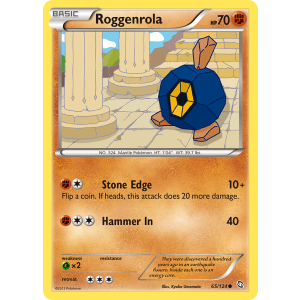 Roggenrola 65/124 Pokemon TCG Black & White Dragons Exalted