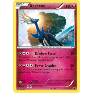 Rare Holo Xerneas 107/162 Pokemon TCG XY BREAKthrough