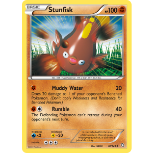 Stunfisk 70/124 Pokemon TCG Black & White Dragons Exalted