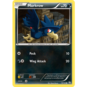 Murkrow 72/124 Pokemon TCG Black & White Dragons Exalted