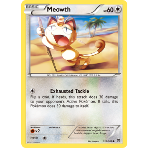 Meowth 114/162 Pokemon TCG XY BREAKthrough