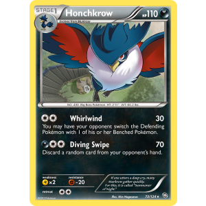 Honchkrow 73/124 Pokemon TCG Black & White Dragons Exalted