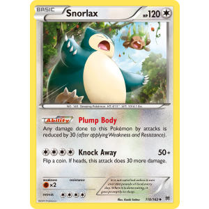 Snorlax 118/162 Pokemon TCG XY BREAKthrough