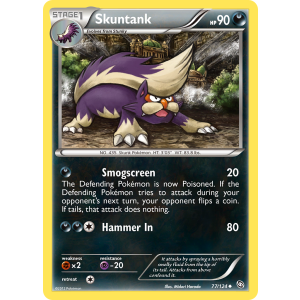 Skuntank 77/124 Pokemon TCG Black & White Dragons Exalted