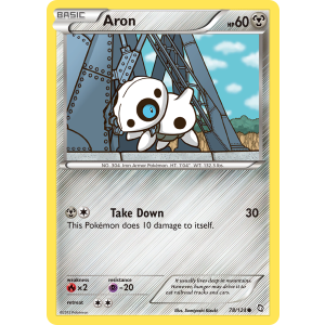 Aron 78/124 Pokemon TCG Black & White Dragons Exalted