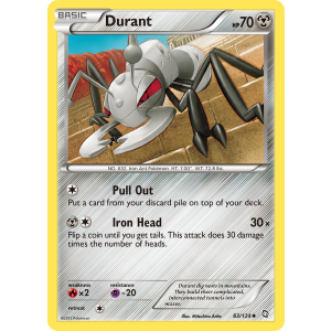 Durant 83/124 Pokemon TCG Black & White Dragons Exalted