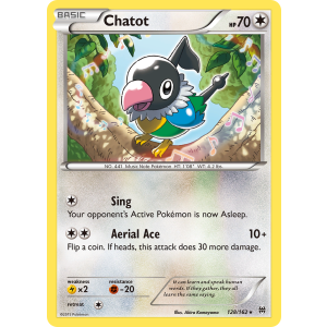 Chatot 128/162 Pokemon TCG XY BREAKthrough