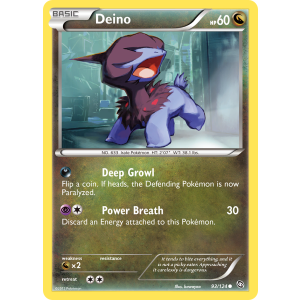 Deino 93/124 Pokemon TCG Black & White Dragons Exalted