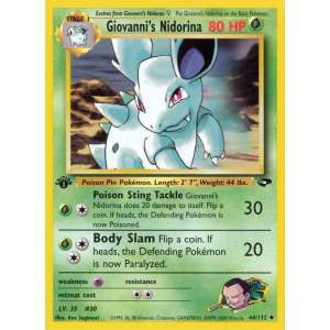 Giovanni's Nidorina 44/132 Pokemon TCG Gym Gym Challenge