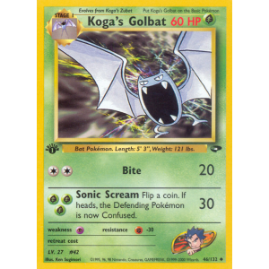 Koga's Golbat 46/132 Pokemon TCG Gym Gym Challenge