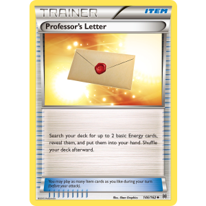 Professor's Letter 146/162 Pokemon TCG XY BREAKthrough