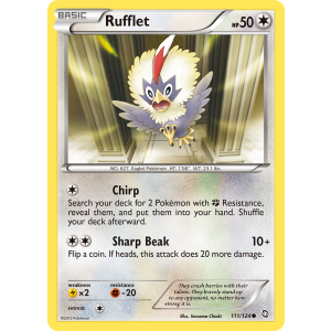 Rufflet 111/124 Pokemon TCG Black & White Dragons Exalted