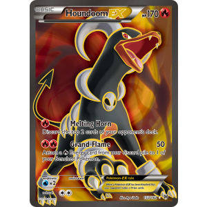 Rare Ultra Houndoom-EX 153/162 Pokemon TCG XY BREAKthrough